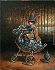Michael Cheval Dodocycle painting